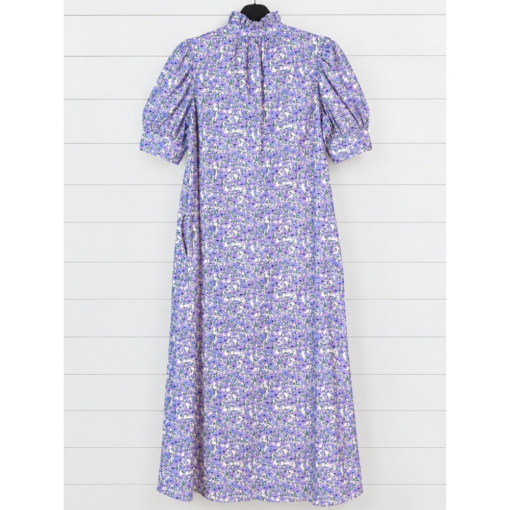 Tuckernuck Hyacinth House Lavender Button Front Puff Sleeve Maxi Dress ($228) L - Picture 5 of 5